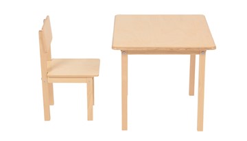 Детский стол и стул POLINI Kids Simple 105 S Натуральный в Химках