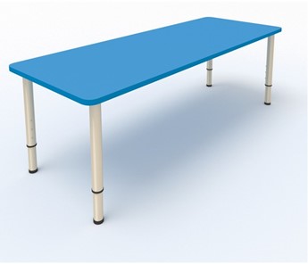 Стол для детей 2-местный  (по одну сторону столешн.) СДО-2 (0-3) синий (МДФ) в Серпухове
