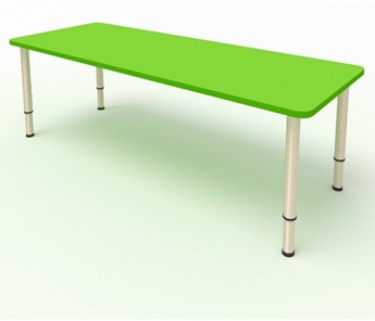 Стол для детей 2-местный  (по одну сторону столешн.) СДО-2 (0-3) зеленый (МДФ) в Подольске