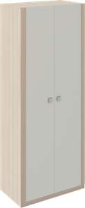 Шкаф двухдверный Глэдис М22 (Шимо светлый/Белый текстурный) в Подольске