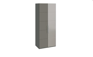Шкаф Наоми с 1 зеркальной правой дверью, цвет Фон серый, Джут СМ-208.07.04 R в Одинцово