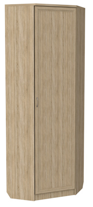 Шкаф 402 угловой со штангой, цвет Дуб Сонома в Химках - изображение