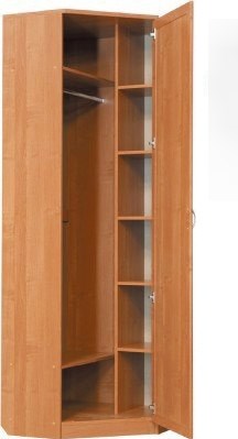 Шкаф 402 угловой со штангой, цвет Дуб Сонома в Химках - изображение 1