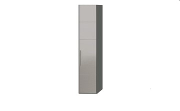Шкаф Наоми с зеркальной дверью правый, цвет Фон серый, Джут  СМ-208.07.02 R в Одинцово
