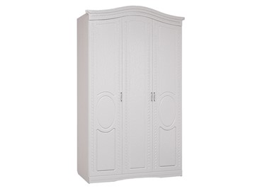 Шкаф трехдверный Гертруда, М2, белая лиственница/ясень жемчужный в Химках