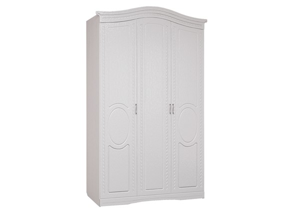 Шкаф трехдверный Гертруда, М2, белая лиственница/ясень жемчужный в Химках - изображение