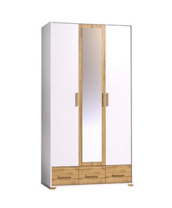 Шкаф для одежды Айрис 444, Белый-Дуб золотистый в Одинцово