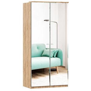 Шкаф двухстворчатый с 2-мя зеркалами Фиджи, 659.233, цвет белый в Одинцово