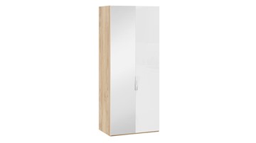 Шкаф для одежды Эмбер СМ-348.07.005 L (Яблоня Беллуно/Белый глянец) в Подольске
