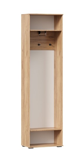 Шкаф одностворчатый Фиджи с декоративными накладками 659.300, Дуб Золотой/Антрацит в Подольске - изображение 2