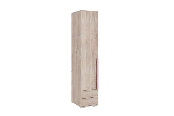 Шкаф одностворчатый с ящиками Лайк 54.01, дуб мария/роуз в Химках - изображение