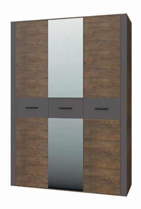 Шкаф трехдверный Куба ШР-3 (С зеркалом) в Одинцово - изображение