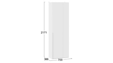 Угловой шкаф Порто (366) СМ-393.07.231 (Белый жемчуг/Белый софт) в Подольске - предосмотр 3