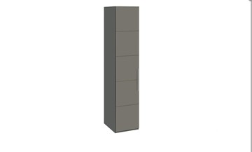 Шкаф одностворчатый Наоми, цвет Фон серый, Джут СМ-208.07.01 в Серпухове
