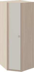 Распашной шкаф угловой Глэдис М21 (Шимо светлый/Белый текстурный) в Химках - предосмотр
