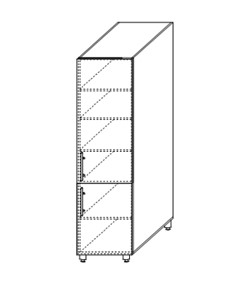 Настенный шкаф Марибель Мыло, хозяйственный 2070*500*525 мм, ШХ 500 в Подольске