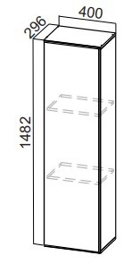 Кухонный пенал-надстройка Стайл, ПН400(912/296), МДФ в Химках