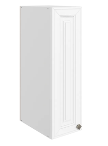 Кухонный навесной шкаф Мишель L200 H720 (1 дв. гл.) эмаль (белый/белый) в Подольске