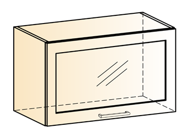 Шкаф навесной Яна L600 Н360 (1 дв. рам.) в Подольске