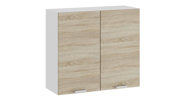 Кухонный навесной шкаф Гранита 1В8 (Белый/Дуб сонома) в Одинцово - изображение