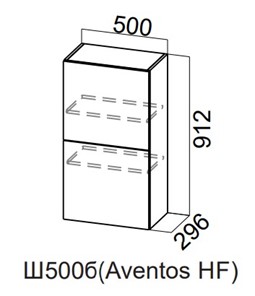 Распашной кухонный шкаф Модерн New барный, Ш500б(Aventos HF)/912, МДФ в Одинцово