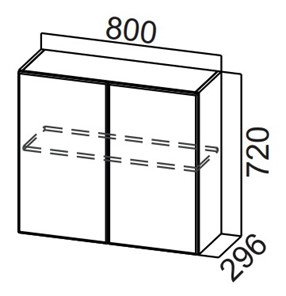 Кухонный шкаф Стайл, Ш800/720, МДФ в Серпухове