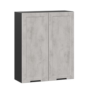 Кухонный шкаф 800 высокий Джамис ЛД 296.460.000.029, Чёрный/Белый камень в Подольске