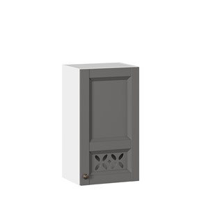 Навесной кухонный шкаф Амели-3 400 ЛД 299.320.000.023, Белый/Оникс серый в Одинцово