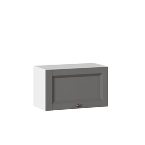 Навесной шкаф Амели-3 600 горизонтальный ЛД 299.710.000.061, Белый/Оникс серый в Одинцово