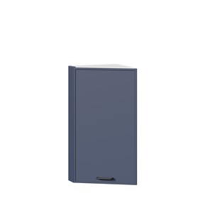 Навесной кухонный шкаф окончание Индиго ЛД 298.690.000.118, Белый/Тёмно-синий в Химках