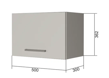 Кухонный шкаф В350, Белое гладкое Ламарти/Антрацит в Подольске