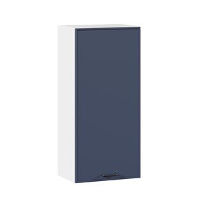 Навесной кухонный шкаф высокий 450 Индиго ЛД 298.430.000.111, Белый/Тёмно-синий в Подольске