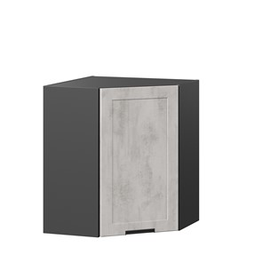 Угловой шкаф на кухню 600 Джамис ЛД 296.610.000.074, Чёрный/Белый камень в Москве