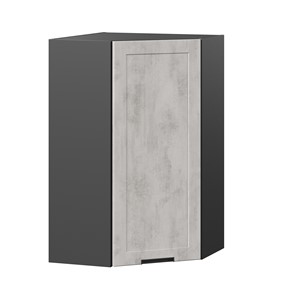 Шкаф кухонный угловой 600 высокий Джамис ЛД 296.620.000.075, Чёрный/Белый камень в Подольске