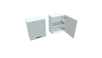 Кухонный шкаф ВС7 60, Белое гладкое Ламарти/Белый в Одинцово
