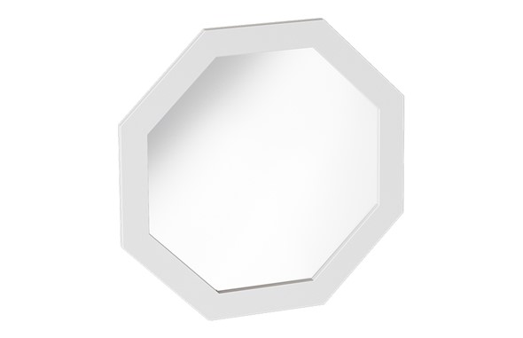 Зеркало Калгари Дуб натуральный светлый/Белый матовый в Подольске - изображение