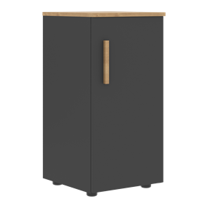Низкий шкаф колонна с глухой дверью правой FORTA Графит-Дуб Гамильтон  FLC 40.1 (R) (399х404х801) в Серпухове