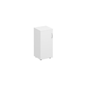 Шкаф для документов низкий узкий закрытый Комфорт КФ, белый премиум (40x38x84) К.508 ДШ в Москве