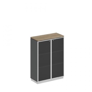 Шкаф для документов средний стекло в рамке Speech Cube (90x40x124.6) СИ 319 ДС АР ХР в Москве