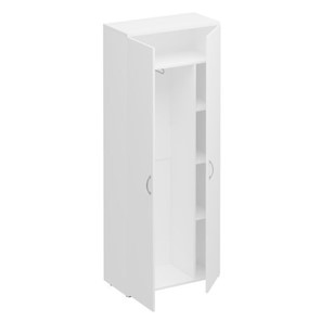 Шкаф для одежды с дополнением Комфорт КФ, белый премиум (80x38x200) К.531 ДШ в Одинцово