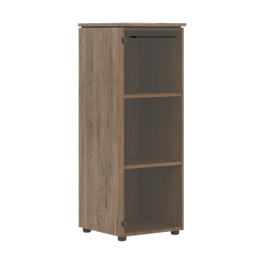 Шкаф колонна для офиса средней высоты MORRIS TREND Антрацит/Кария Пальмира MMC 42.1 (429х423х821) в Одинцово