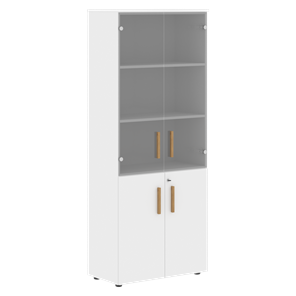 Шкаф широкий высокий FORTA Белый FHC 80.2(Z) (798х404х1965) в Подольске