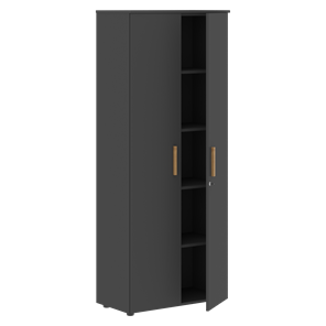 Шкаф широкий высокий FORTA Черный Графит FHC 80.1(Z) (798х404х1965) в Подольске