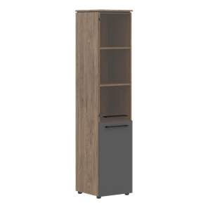Шкаф высокий комбинированный MORRIS TREND Антрацит/Кария Пальмира MHC  42.2 (429х423х1956) в Москве