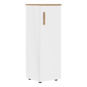 Средний шкаф колонна с правой дверью FORTA Белый-Дуб Гамильтон  FMC 40.1 (R) (399х404х801) в Одинцово