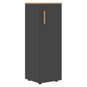Средний шкаф колонна с глухой дверью правой FORTA Графит-Дуб Гамильтон   FMC 40.1 (R) (399х404х801) в Одинцово