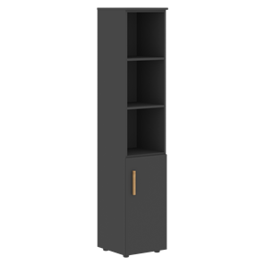 Высокий шкаф колонна с глухой малой дверью правой FORTA Черный Графит  FHC 40.5 (R) (399х404х1965) в Одинцово