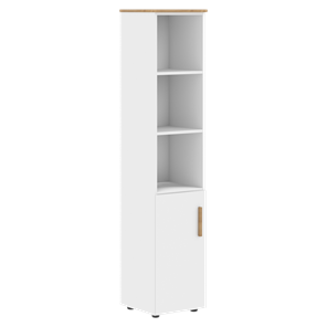Высокий шкаф с глухой средней дверью  правой FORTA Белый FHC 40.6 (R) (399х404х1965) в Подольске