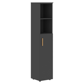 Высокий шкаф колонна с глухой средней дверью правой FORTA Черный Графит  FHC 40.6 (R) (399х404х1965) в Одинцово