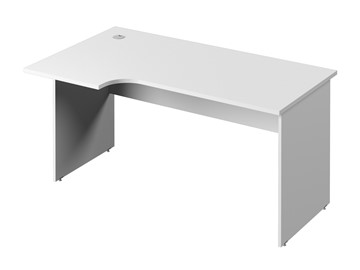 Эргономичный стол С-35 левый, цвет Белый в Подольске